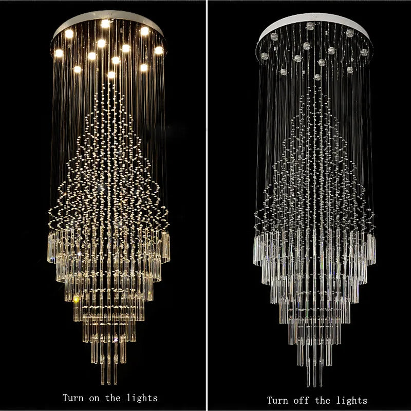 Axyaa Luxury Crystal Chandelier Lighting for Modern Home Decoration