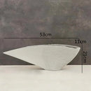 Nordic Resin Vase Fan-shaped Decoration Modern Abstract Crafts for Home Decor by Axyaa