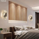 Axyaa Black Gold Crystal LED Wall Lamp: Luxury Modern Lighting Fixtures for Hotel Bedroom