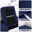 Axyaa Navy Stretch Sofa Covers for Loveseat Large Size - Washable & Fashionable