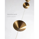 Axyaa Golden Hourglass Floor Pendant Lamp for Living Room, Bedroom - Minimalist Atmosphere
