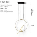 Axyaa Gold Silver Magpie Bird LED Pendant Lights - Kitchen Dinning Room Chandelier