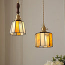 Axyaa Vintage LED Pendant Lamp with Copper Socket and Glass Shade