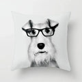 Axyaa Spectacle Dog Print Pillow Cover 45x45CM