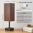 Axyaa Touch Control Table Lamp with USB Charging Ports, 3-Way Dimmable Desk Lamp