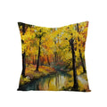 Axyaa Maple Leaf Sunflower Pillowcase for Living Room Bedroom Decor, 45*45cm