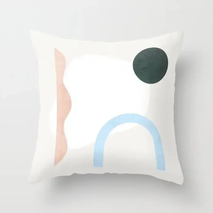 Axyaa Abstract Oil Painting Cushion Covers – Modern Art Home Decor Pillow