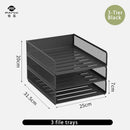 Axyaa Metal File Tray - Office Document Storage Rack