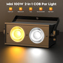 Axyaa 4PCS 100W COB LED Par Light for DJ Disco Concert Theater