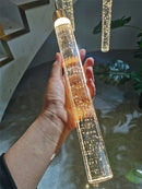 Axyaa Modern Crystal LED Chandelier for Staircase & Living Room