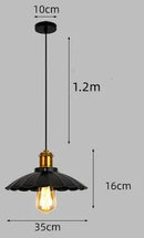 Axyaa Metal Pendant Light Industrial E27 Nordic Style for Kitchen Bar Dining Room
