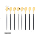 Axyaa Long Handle Stainless Steel Spoon Set