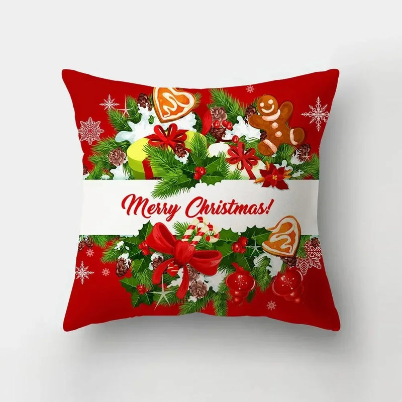 Merry Christmas Santa Claus Pillowcase by Axyaa: Festive Home Decor Gift