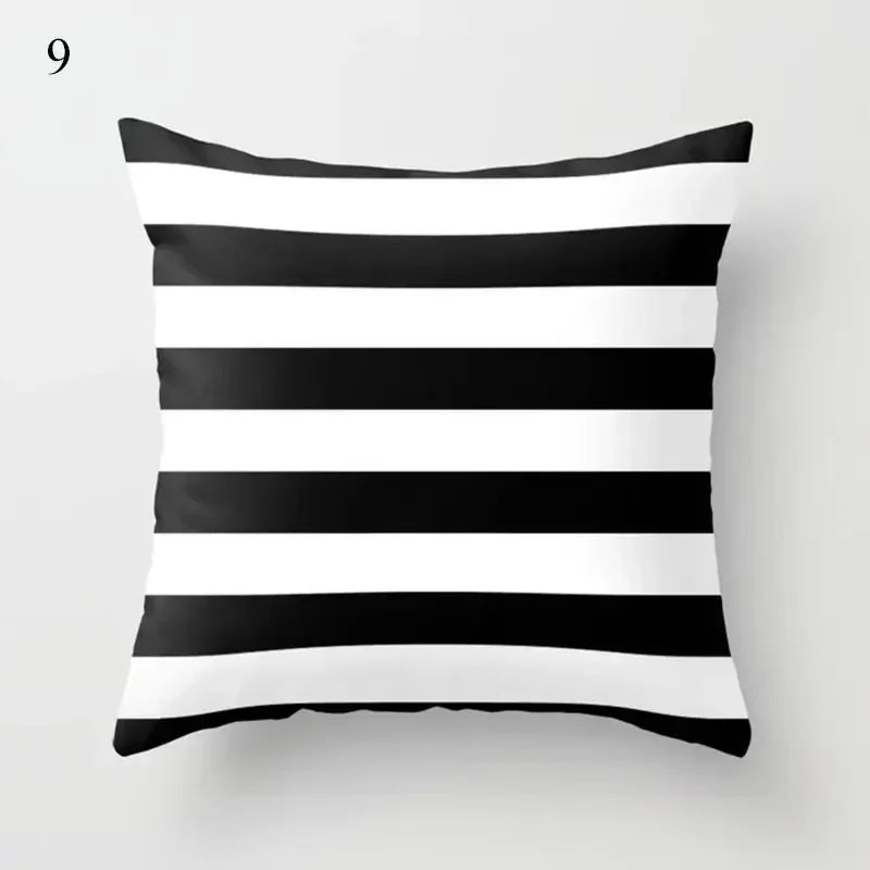 Axyaa Yellow Geometric Print Cushion Pillowcase - 45x45cm