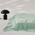 Axyaa Luxury Lyocell Flat Sheet, Smooth Silky Grey Bed Sheet for Cooling & Breathable Summer Sleep