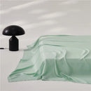 Axyaa Luxury Lyocell Flat Sheet, Smooth Silky Grey Bed Sheet for Cooling & Breathable Summer Sleep