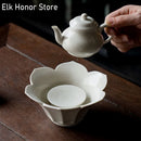 Axyaa Lotus Ceramic Tea Pot Holder Zen Water Storage Bowl