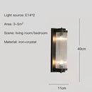 Axyaa Nordic Luxury Crystal LED Wall Lamp for Elegant Living Spaces