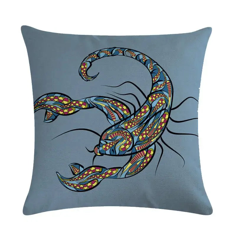 Gemini Libra Taurus Pillow Case by Axyaa: Linen Sofa Car Decorative Cover