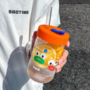 Axyaa Bubble Boba Milk Tea Glass Bottle - Leakproof and Heat-resistant Drinkware