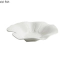 Axya Irregular Ceramic Dinner Plate Set for Restaurant Tableware - Solid Color Dish Collection