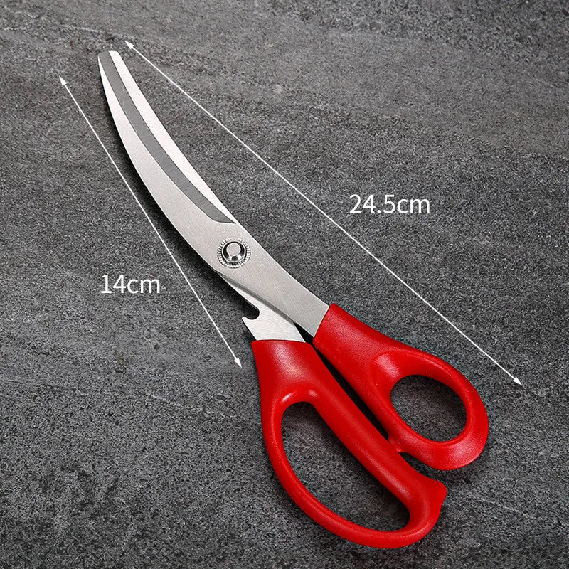 Axyaa Stainless Steel Long Handle Food Tongs - Korean Style, Multifunctional, Barbecue Clip
