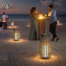 Axyaa Rattan Solar Street Light - Waterproof Outdoor Garden Lamp