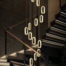 Axyaa Modern Aluminum LED Pendant Light for Home Office Staircase