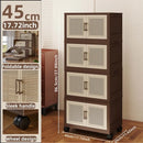 Axyaa Foldable Plastic Wardrobe Cabinet: Extra Large Space Storage Organizer