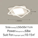 Axyaa Nordic White Ceiling Lamp for Minimalist Home Decor & Lighting Control