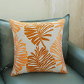 Axyaa Leaf Jacquard Couch Pillow Cover