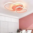Axyaa Princess Heart Cloud LED Ceiling Lights Dimmable Chandelier for Girl's Room