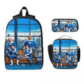 Axyaa Fantastic Four Kids Backpack Set with Lunch Box & Pencil Box