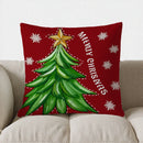 Axyaa Christmas Snowflake Pillow Cover for Sofa, Bedroom, Car - Festive Home Decor