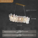 Axyaa Flower Crystal Chandelier: Modern Minimalist Luxury Dining Bar Light
