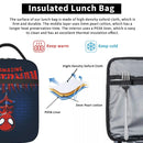 Axyaa Spider Man Lunch Bag - Insulated Portable Thermal Cooler for Work