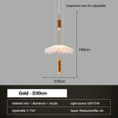 Axyaa Modern Pleated Chandelier for Restaurant & Bar Counters