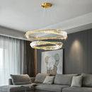 Axyaa Postmodern Crystal Chandelier for Luxurious Living Spaces