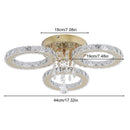 Axyaa Crystal K9 Ceiling Lamp: Smart APP RC Chandelier for Home Living Dining Room