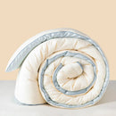 Axyaa All Season Soybean Fiber Duvet Insert with Mix Color Jacquard, Fluffy & Soft