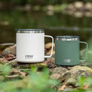 Axyaa Stainless Steel Coffee Mug with Visual Lid - Minimalist Design & Portable