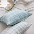Axyaa Plaid Cushion Cover: Simple Nordic Style Sofa Pillow Cover for Home Decor
