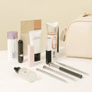 Axyaa High-Capacity Organ Pillow PU Leather Makeup Bag