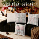 Axyaa Merry Christmas Snow Gnome Pillow Cover for Sofa Bedroom Car