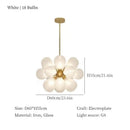 Axyaa Glass Ball Pendant Light: Nordic Minimalism for Bedroom, Restaurant, Model Room