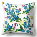 Axyaa Tree Flower Plant Landscape Print Pillow Cover 45X45CM