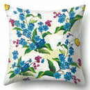 Axyaa Tree Flower Plant Landscape Print Pillow Cover 45X45CM