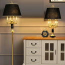 Axyaa Modern Black Crystal Table Lamp - Stylish Bedroom Lighting