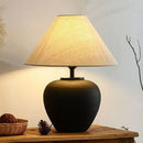 Axyaa Ceramic Floor Lamp: Retro Bedroom & Living Room Indoor Lighting