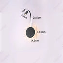 Axyaa LED Adjustable Angle Wall Lamp USB Charging Dimmable Reading Light